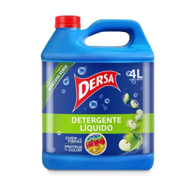 Detergente Líquido Dersa Con Manzana Verde Pet x 4000ml